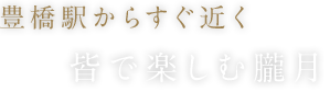 豊橋駅からすぐ近く